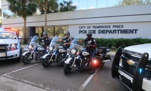 Pembroke Pines police officers on bicycles
